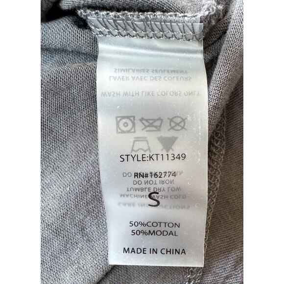 Mono B Open Back Sleeveless Shirt Size S Gray - Picture 6 of 6